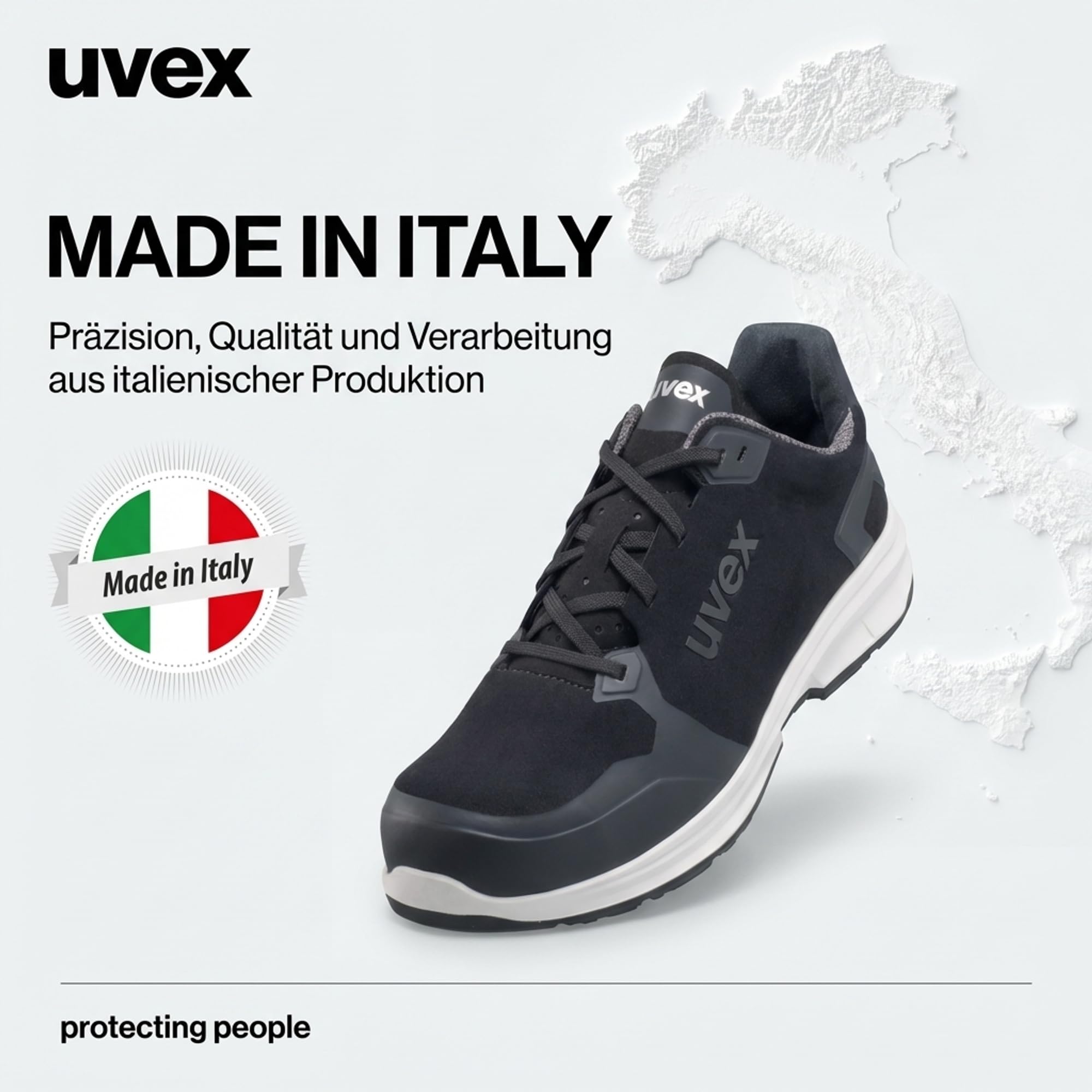 Uvex 1 Sport S3L Sicherheitsschuhe - Ultraleicht & sportlich, metallfrei, ESD-fähig, rutschfest (SR), durchtritthemmend, atmungsaktiv & ergonomisch