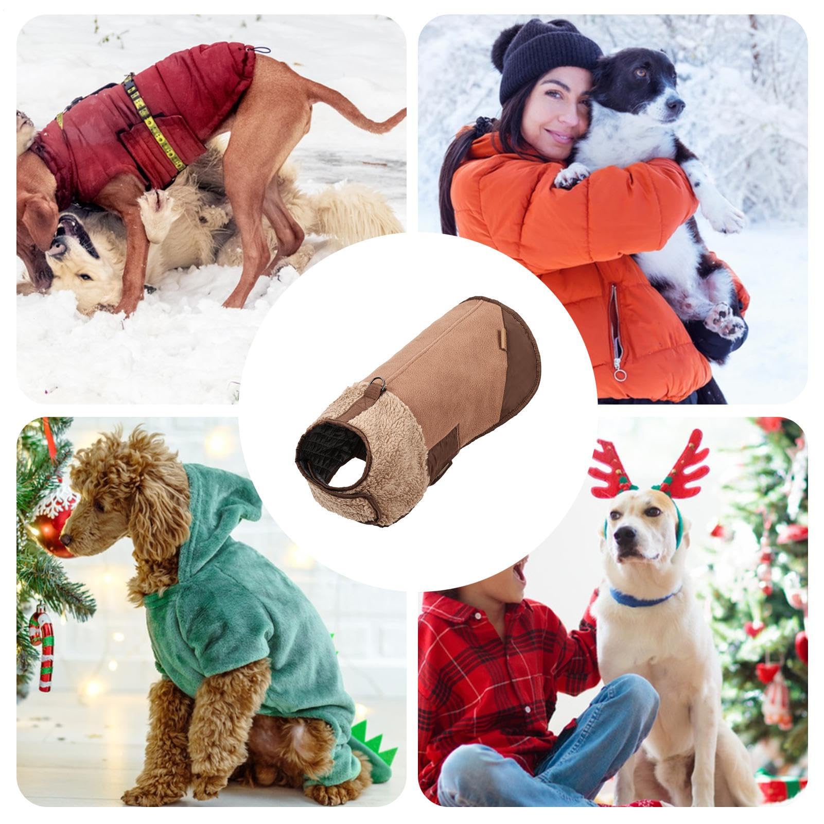 Cappotto Invernale per Cani Indumento Regolabile Per Clima Freddo Per | Giacchetto per Animali Domestici per Clima Freddo Per Taglie Piccole E Grandi, Cuccioli, Per Interno Ed Es