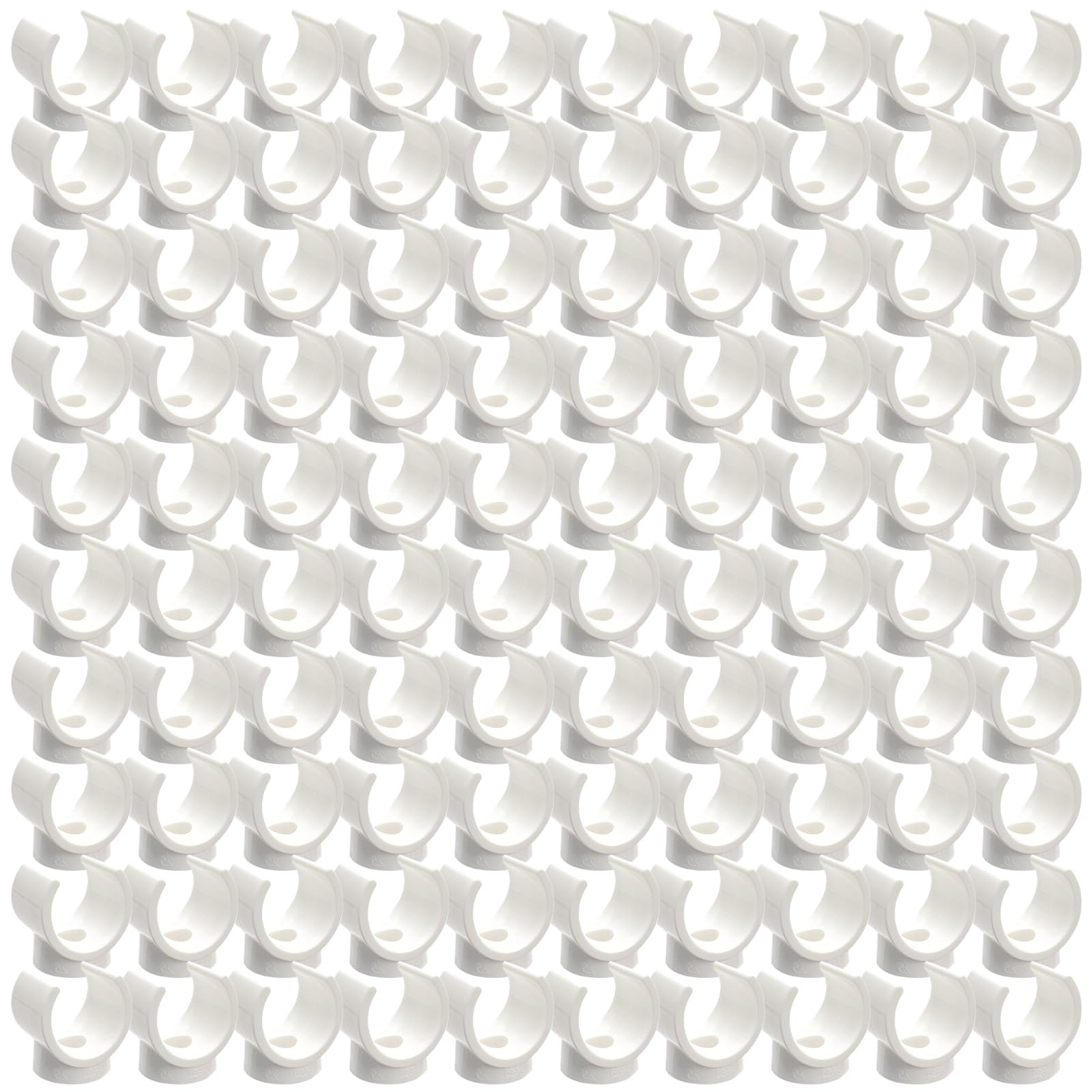 100Pcs Pipes Fastener U Shaped Clamp Tubing Hose Holder for PVC Water Pipes and Tubing Hoses Water Fastener