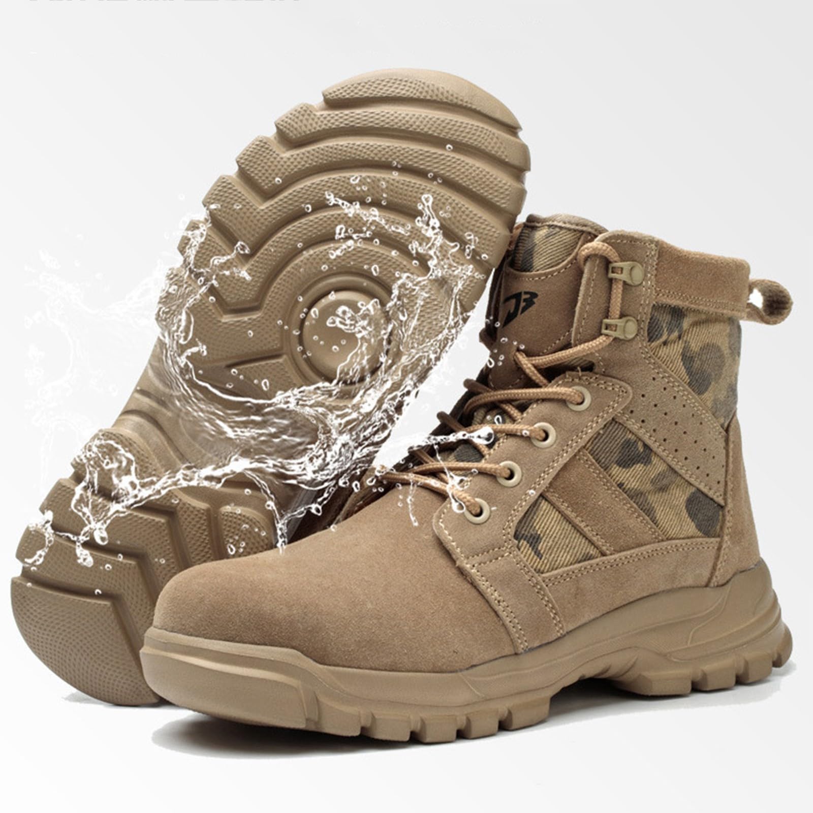 Wanderstiefel Herren Warm Kampfstiefel Herren Camouflage Winterstiefel