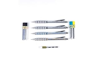 Premium Gift Set: GraphGear 1000 Mechanical Pencil with Refill Leads and Erasers