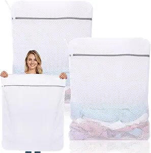 Dntorx 2 Pack XXX-Large Mesh Laundry Bags for Delicates, 35 x 43 Inches