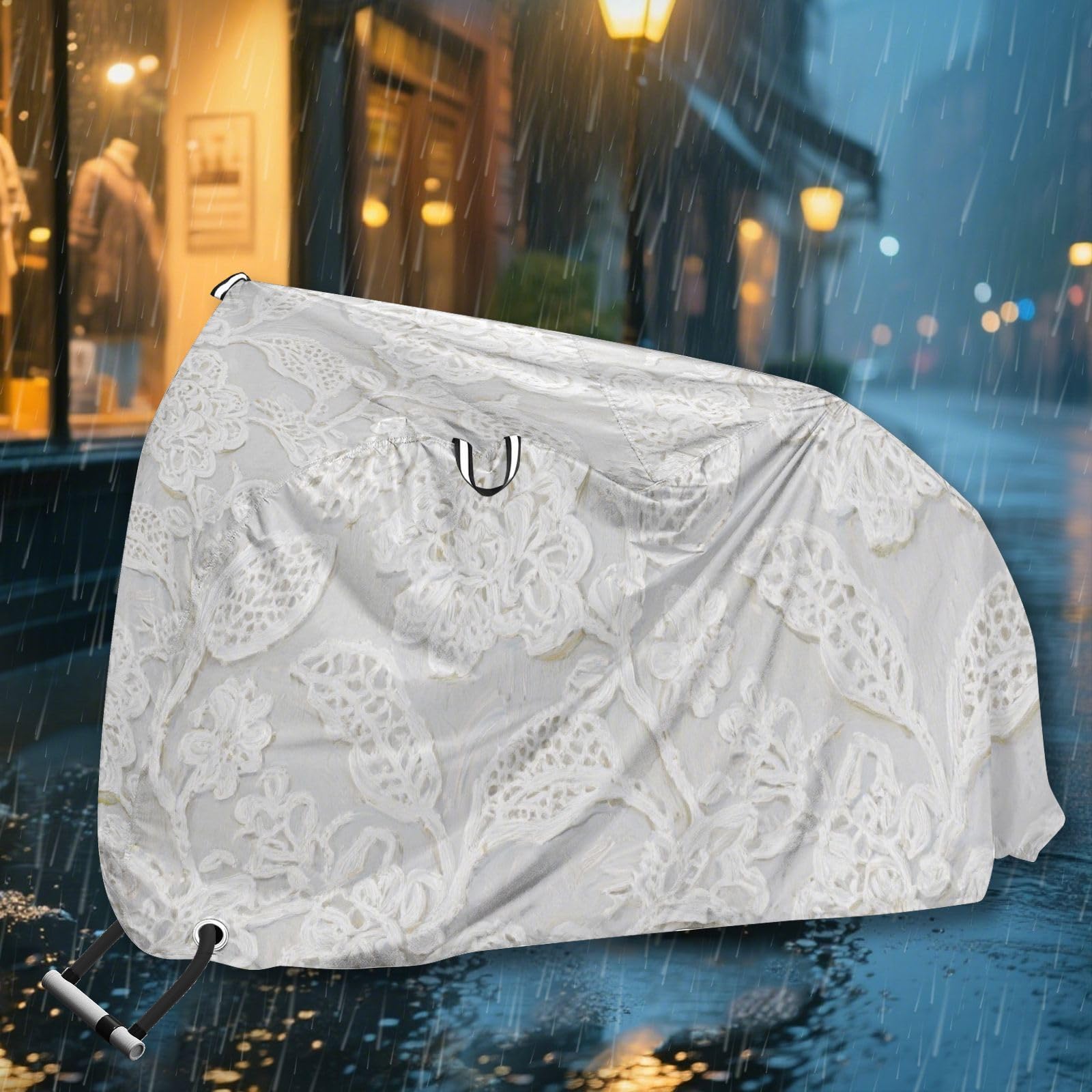 Housse de vélo imperméable avec trous de verrouillage - Protection contre la poussière, la pluie, la neige, les UV - Convient à la plupart des motos
