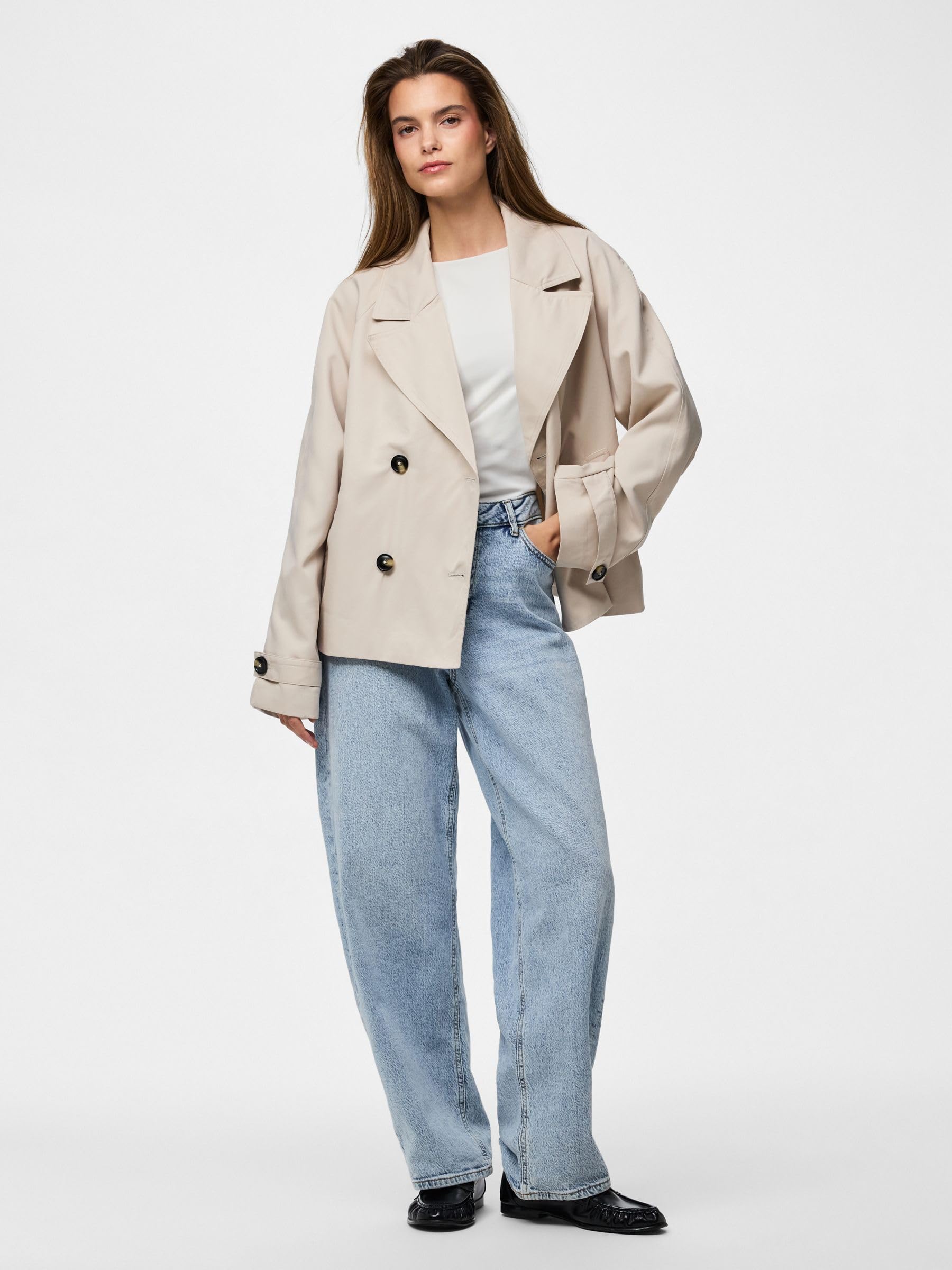 PIECES Trenchcoat PCSCARLETT Short