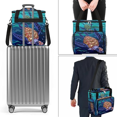 Miniatura 7 de Bolsa de transporte para cafetera de animales de tortuga oceánica para Keurig K-Mini o K-Mini Plus K-Mini Plus K-Cup, bolsa de viaje