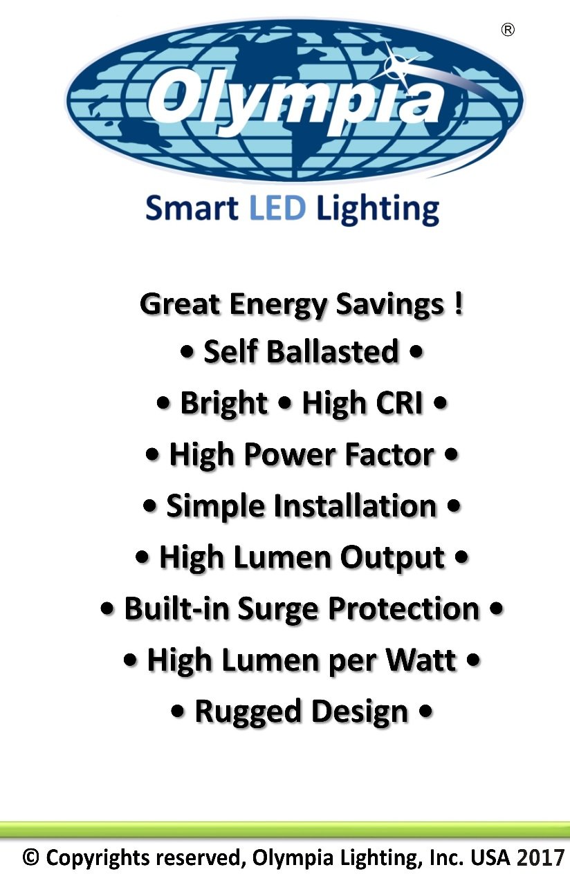 RAB LED Canopy Light w/ Drop Lens - 75 Watts, 5000K, 120-277 Volts (White)