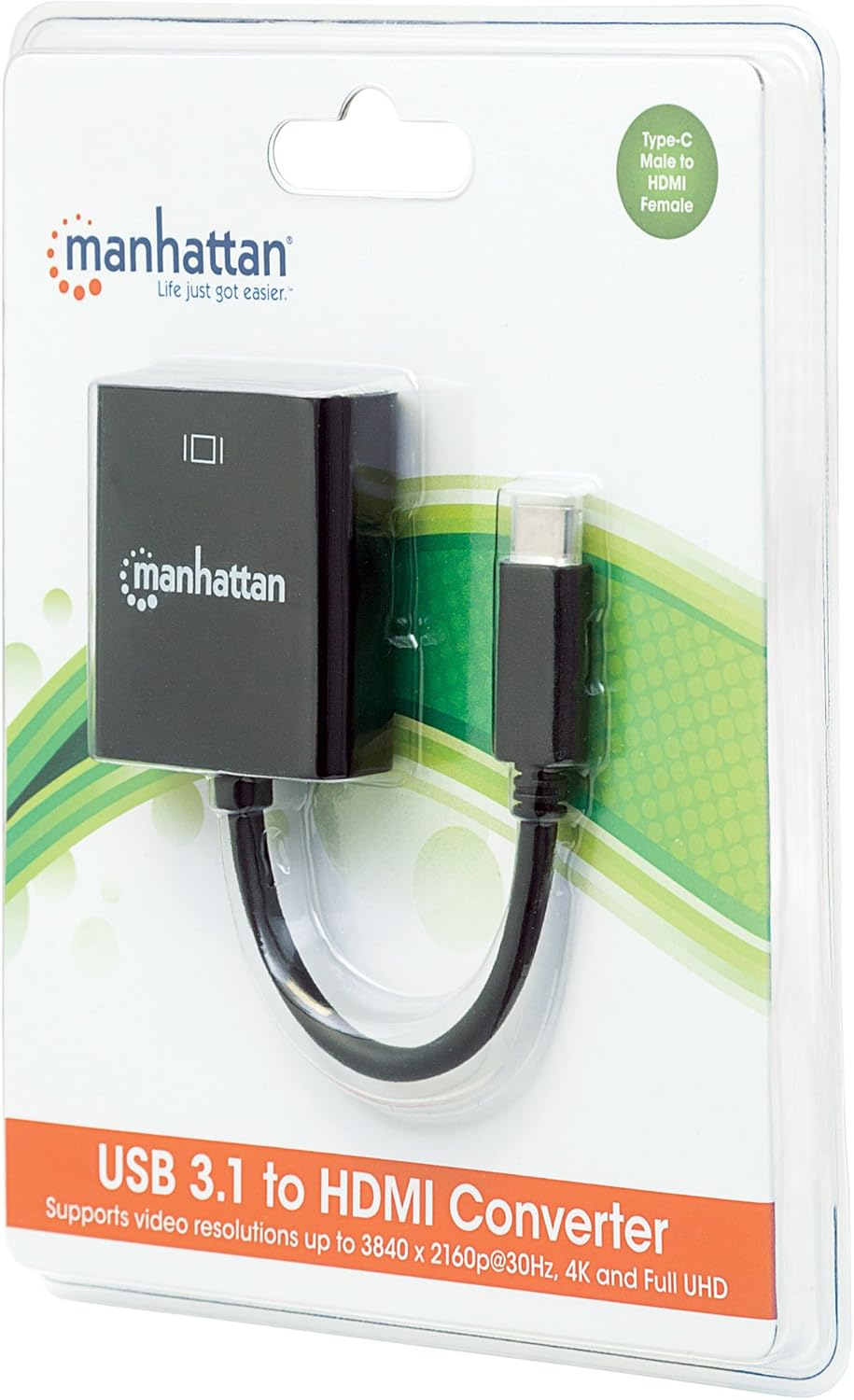 Manhattan 151788 USB-C to HDMI Graphic Adapter in retail packaging