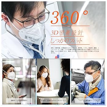 衛生医療用品・救急用品 N95 yama N95マスク 1箱(25枚入) 医療用 不織布 3層構造 NIOSH認証 201
