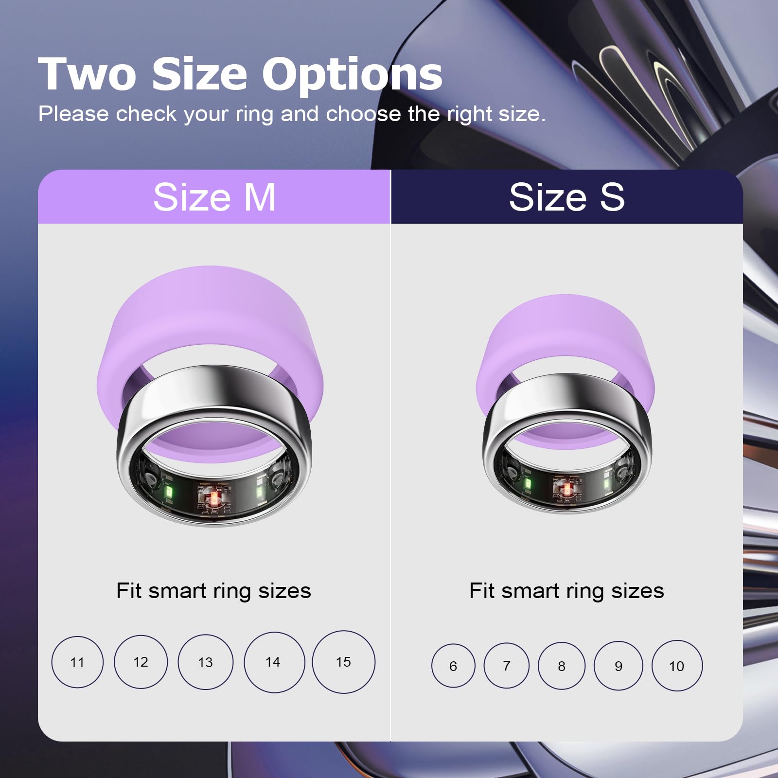 TiMOVO Silikonowe etui pierścieniowe kompatybilne z Gen 3, Oura Ring 4, Samsung Galaxy Ring, Ultrahuman Ring AIR, RingConn, etui pasuje do wszystkich, uniwersalne pierścionki w rozmiarze 6-14, czarny