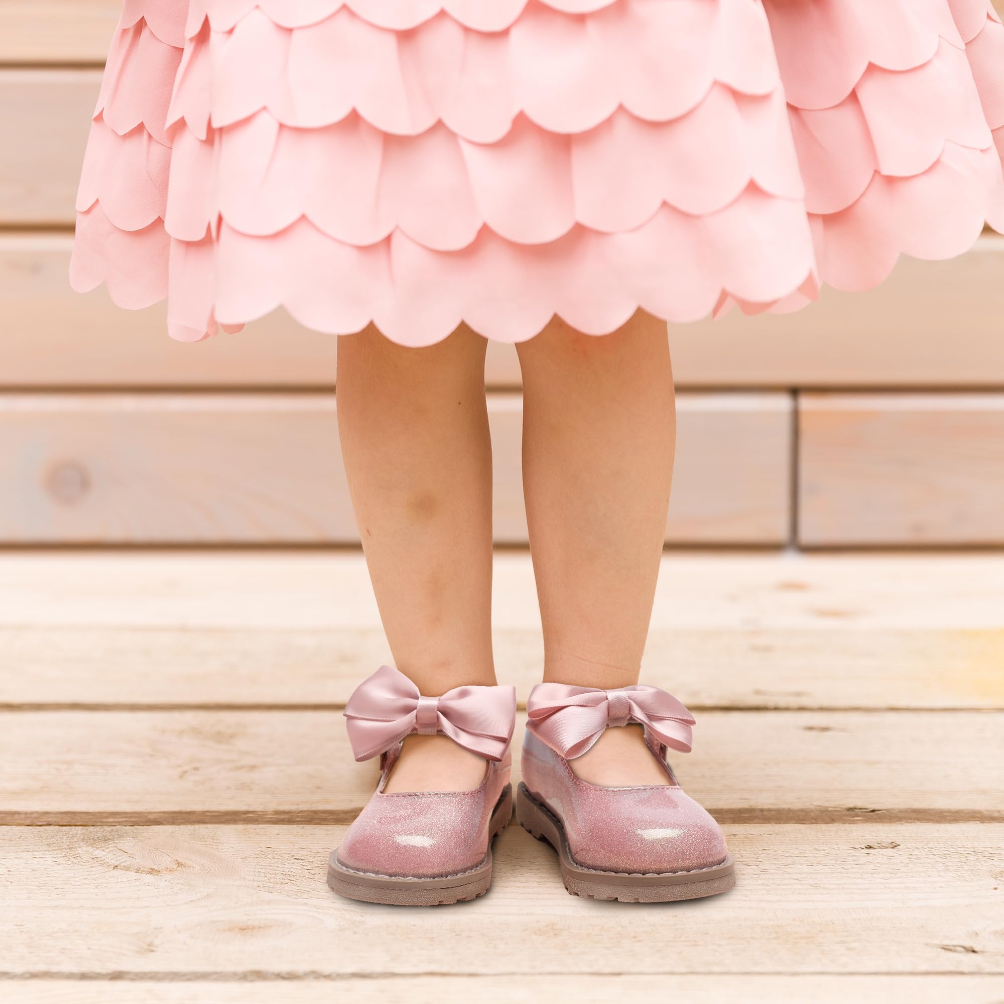 Chaussures habillées pour petite fille - Chaussures Mary Jane pour uniforme scolaire, fête de mariage - Décontractées et douces pour la marche