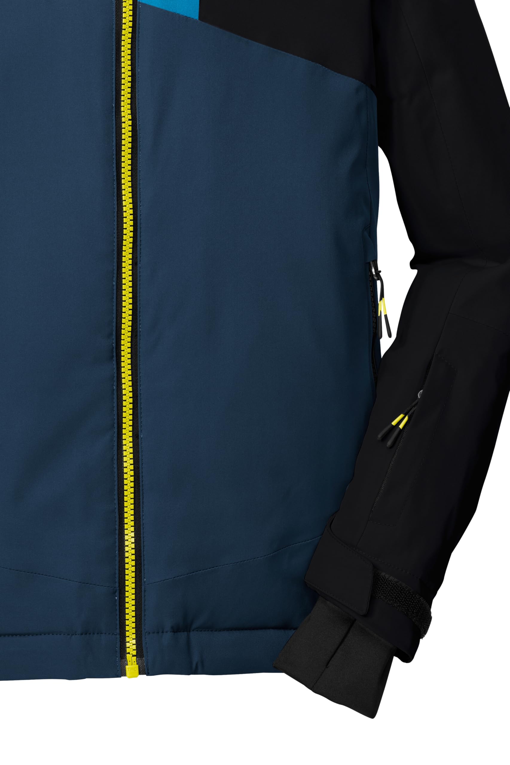 Killtec KSW 192 BYS SKI JCKT - Chaqueta de esquí con capucha y paranieves para niño, color azul oscuro/azul cielo, 152, 43475-000