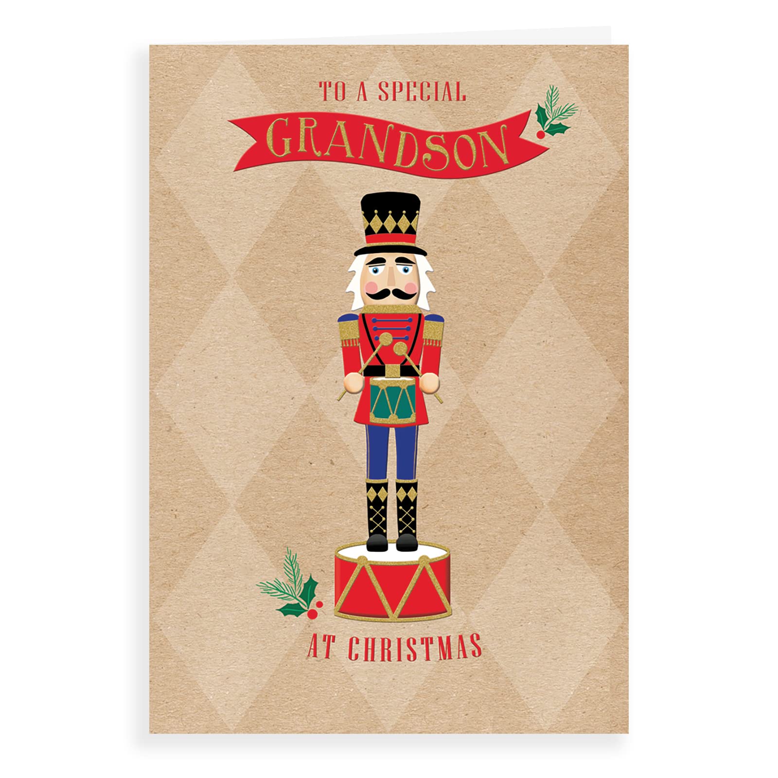 Piccadilly Greetings Character Christmas Card Grandson - 7 x 5 inches