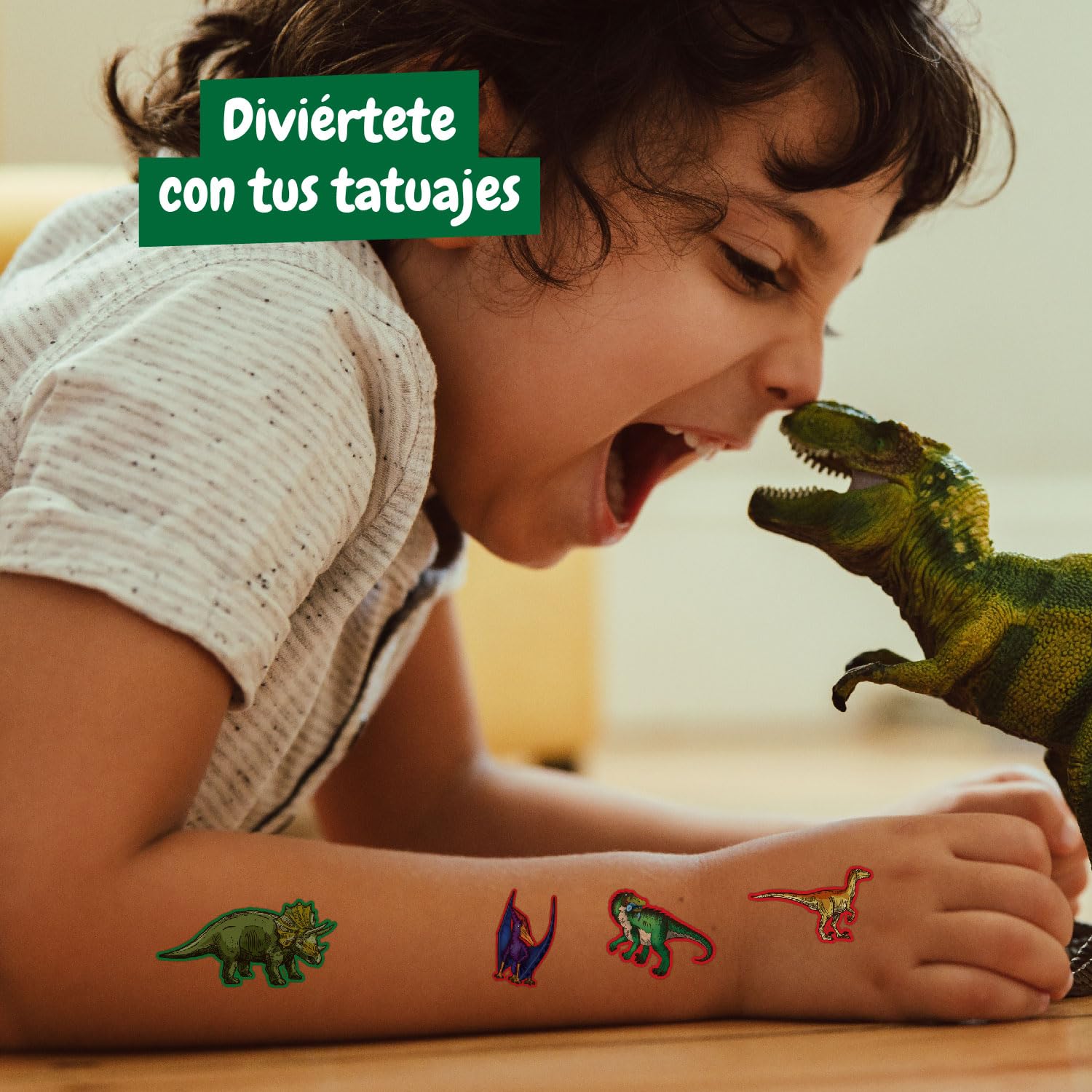 Science4you Tatuajes Temporales Jurásicos – Set De Dinosaurios Con Más De 30 Tatuajes, Juego Creativo STEAM Para Niños Y Niñas De 6 A 8+ Años, Regalo Educativo
