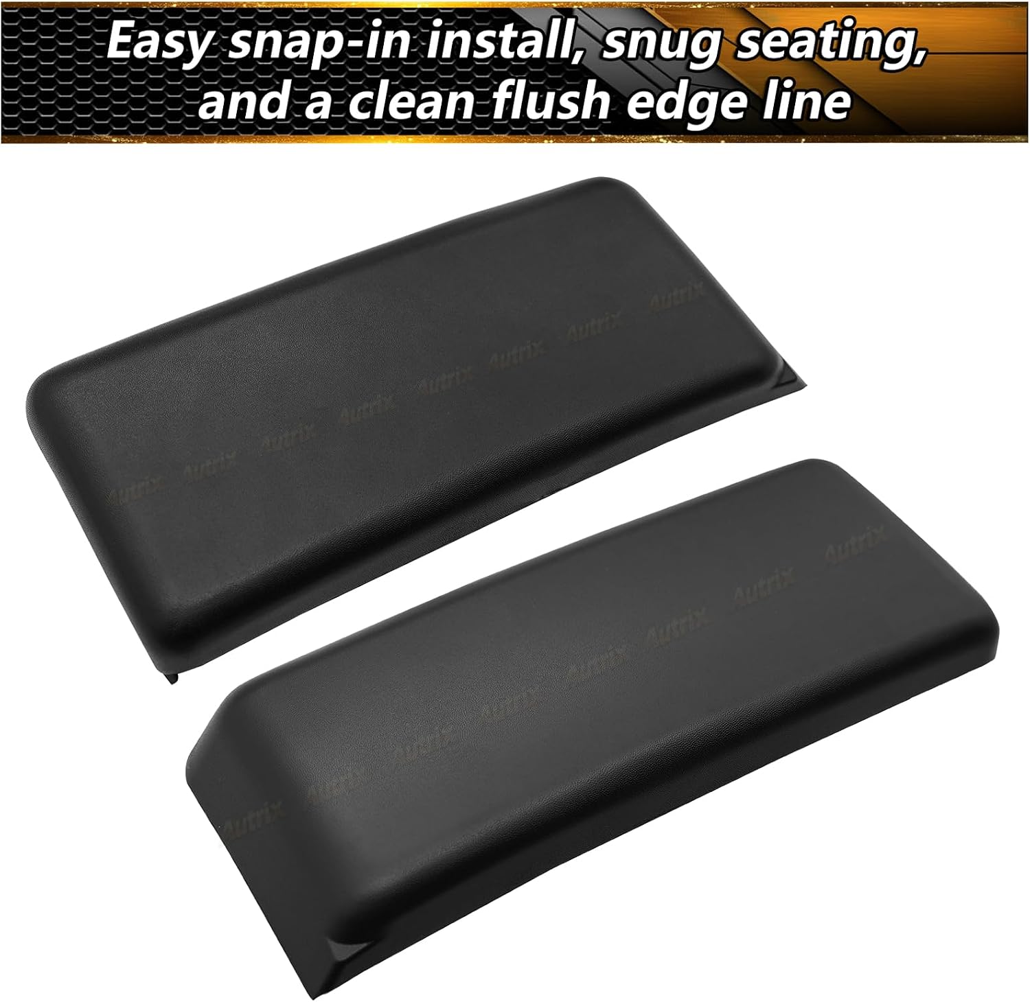 Front Bumper Guard Pads Compatible with Ford F150 2009-2014, Front Bumper Pads Set Bumper Inserts Cover Left & Right 2pcs Replaces Part Number 9L3Z17E810B 9L3Z17E811B