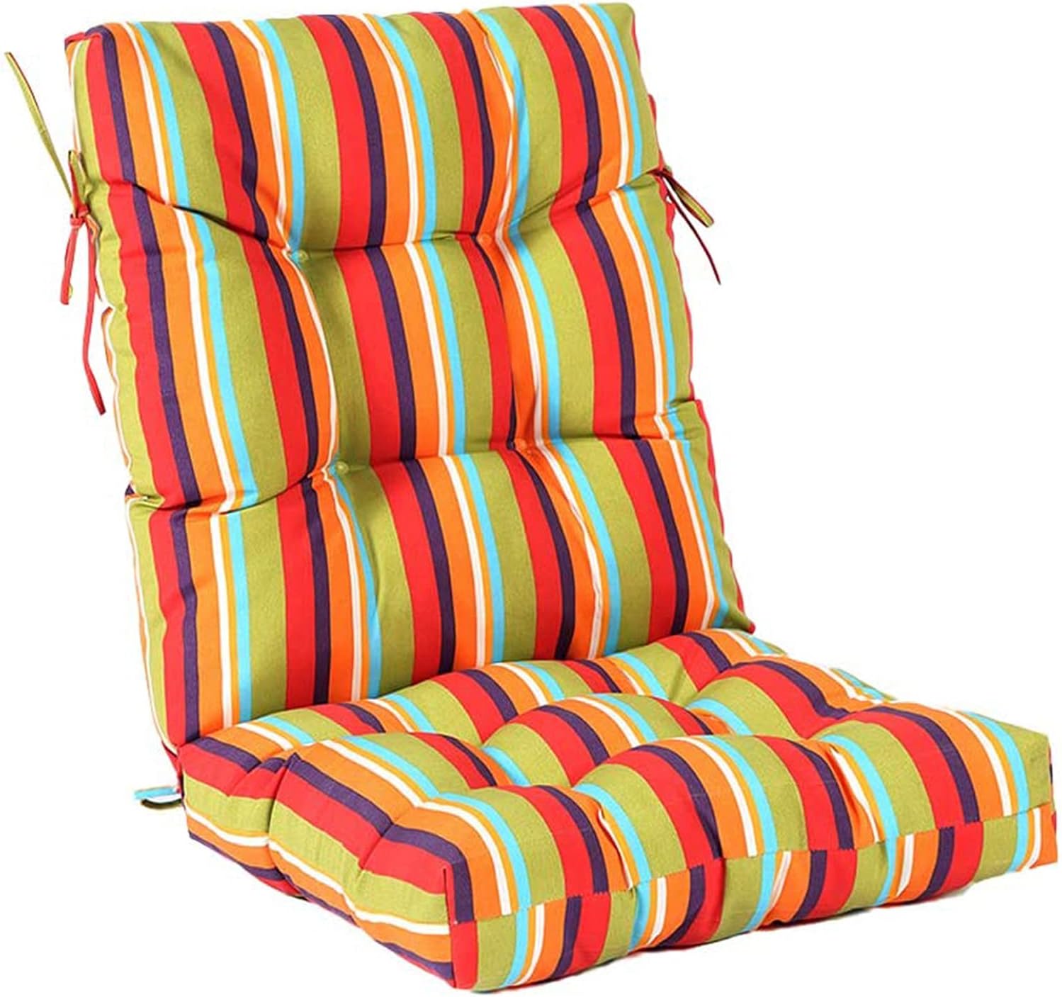 Tufted High Back Patio Chair Cushions, 47 x 21 inches Outdoor