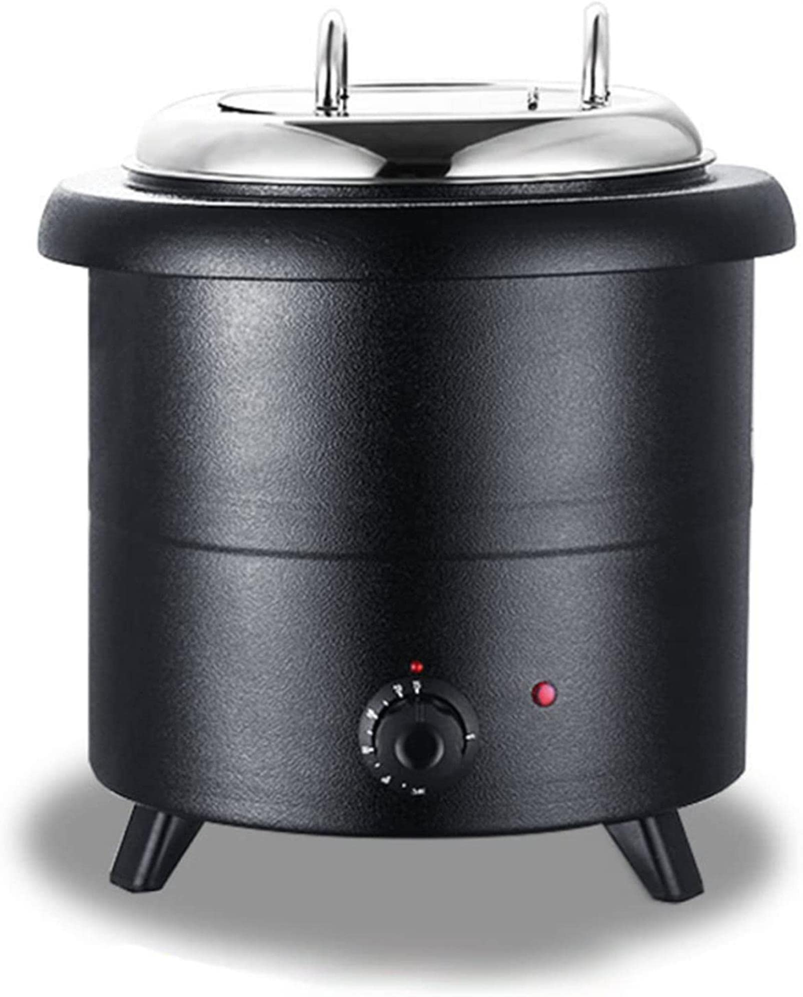 AYCDL 13L Commercial Electric Soup Kettle - Stainless Steel Portable Design Buffet Food Warmer Machine for Restaurant - with Removable Inner Pot and Ladle,B,A,B