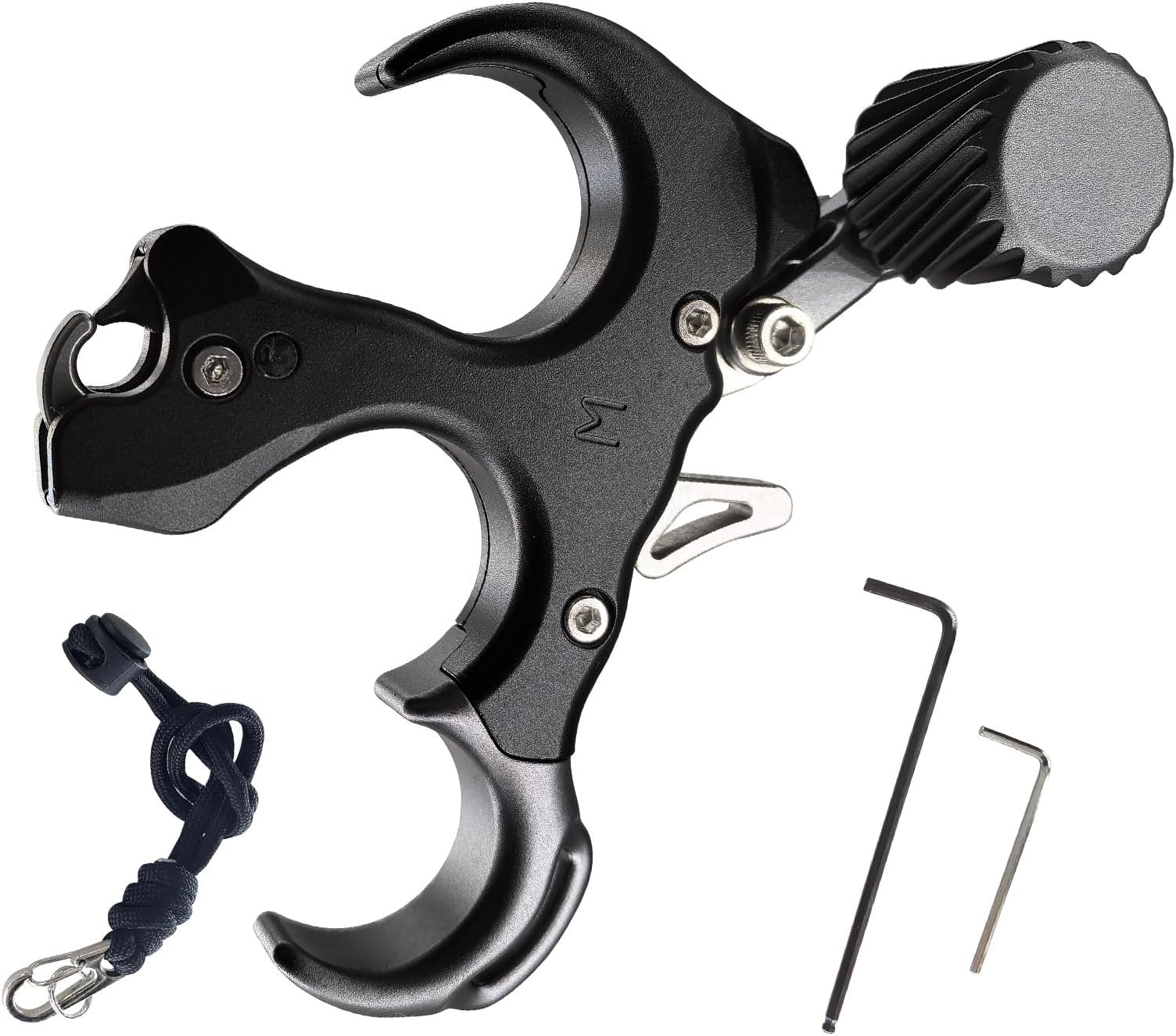 Archery Release Thumb Release for Compound Bow, 3 or 4 Finger Option Bow Release Aid - Left/Right Handed Adjustable Smooth Trigger for Hunting & Outdoor Shooting
