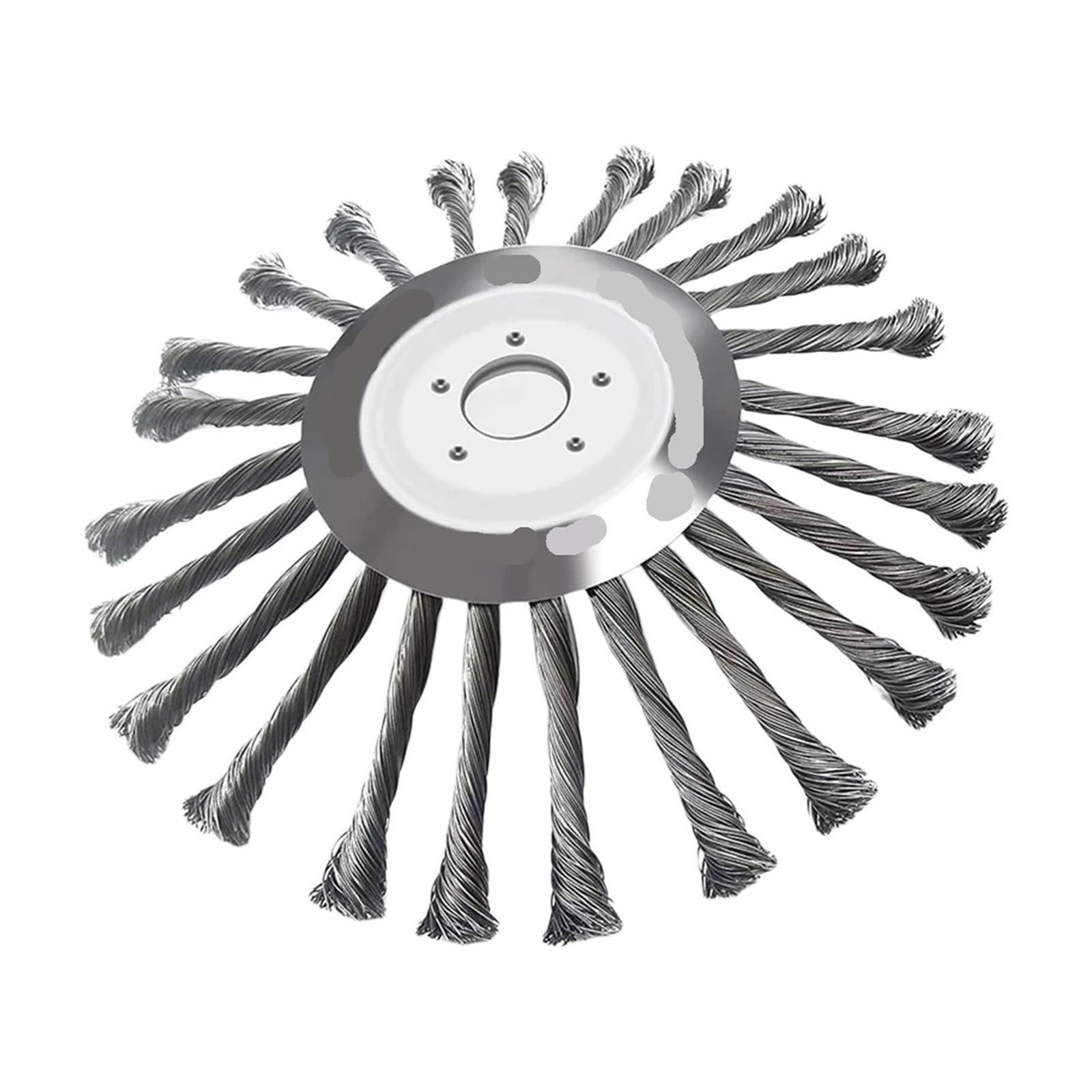 Spazzola Universale for Diserbo Da Giardino Con Ruota In Filo D'acciaio Da 10 Pollici | Rimozione ruggine erbacce decespugliatore testa tosaerba strumenti for decespugliatore(24 Blade 10 inch)
