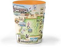 Vista 10 de Xplorer Maps Oregon State Map - Vaso de chupito de cerámica, sin BPA, para oficina, hogar, regalo, fiesta, duradero y con capacidad para 1.5 onzas