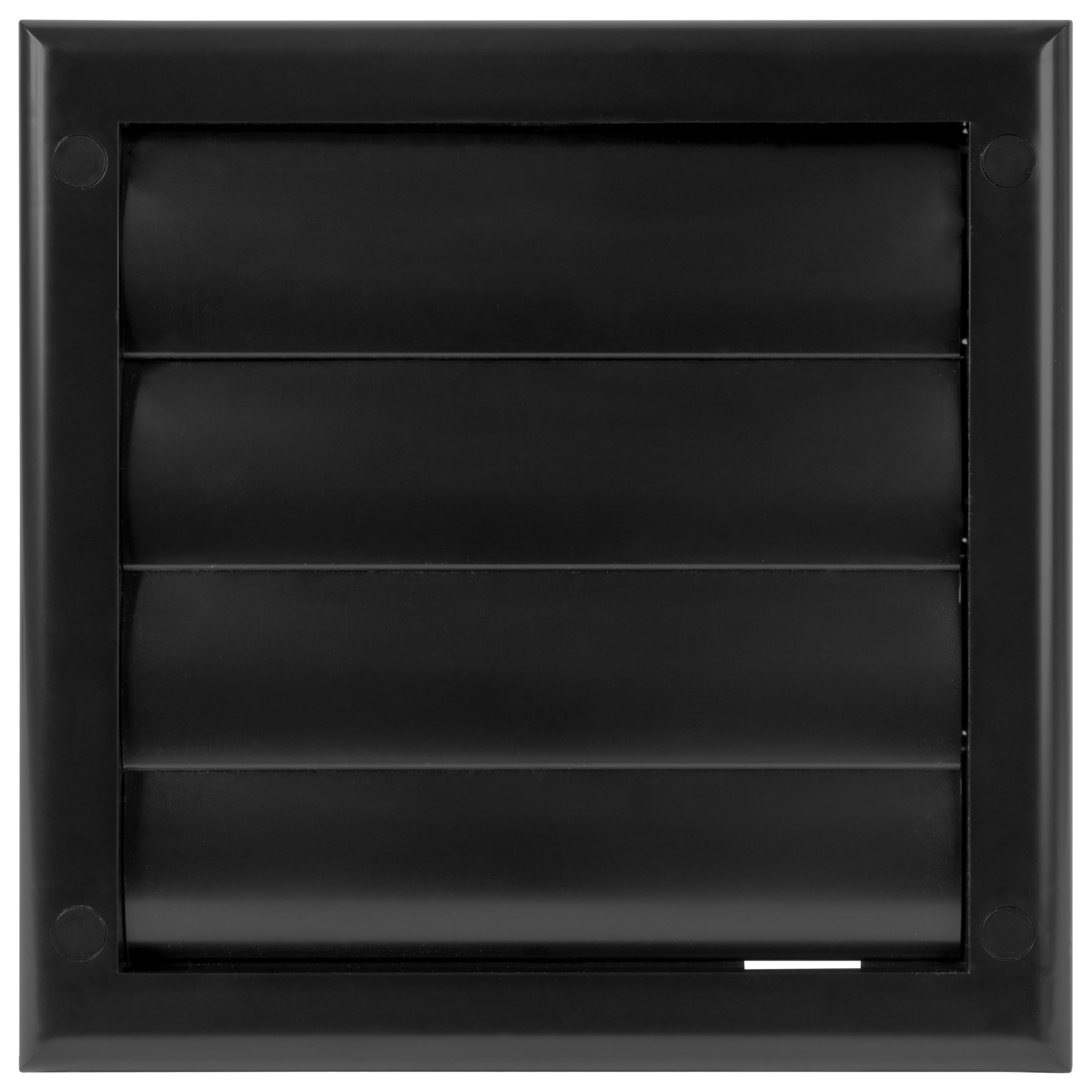 ECOPRO VENT Black 125mm Extractor Fan Vent Cover - ABS Back Draught Shutter & Ventilation Grille - Fits Inside Duct or Wall Openings - Outdoor Vent Cover for Walls - 125mm Vent Cover, Air Vents