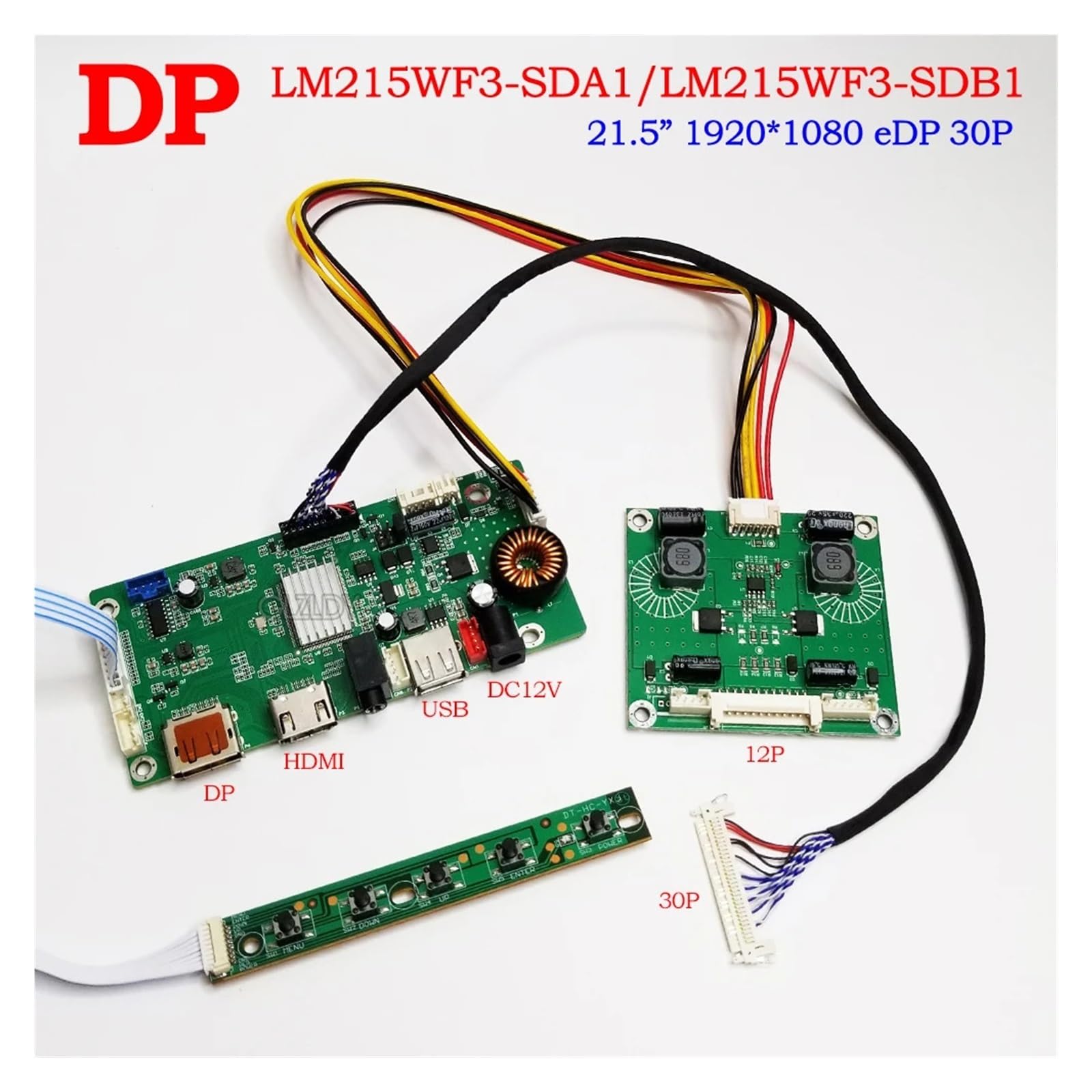 Scheda Driver Controller Schermo Display A1311 LM215WF3 SLA1 SDA1 SDB1 DP+HDMI+USB+Audio Da 21,5" 1920 * 1080 EDP 30P 1080P(LM215WF3-SDB1)