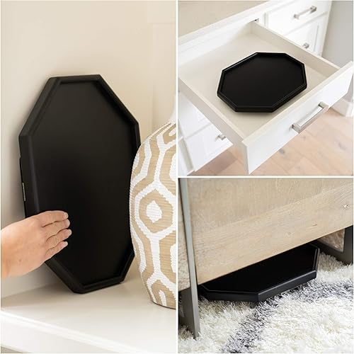 Miniatura 8 de Shamrock Home Mesa de Brazo de Sofá de Bambú, Mesa de Sofá con Bandeja que se Engancha para Sofás. Bandeja de Brazo de Sofá para Cenas frente al TV,