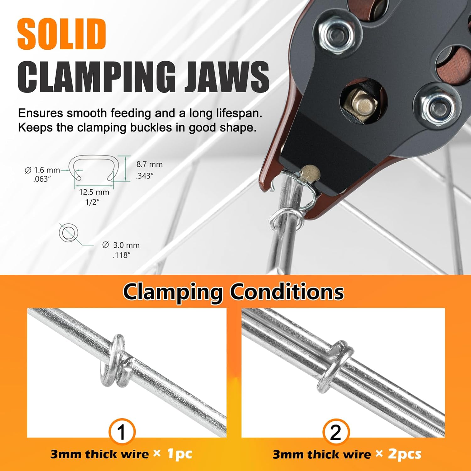 K-SC760 16 Gauge Pneumatic Hog Ring Gun with 1000PCS Hog Ring Staples, 1/2-Inch Crown, 3.0-4.8mm Closure Diameter Hog Ring Pliers C Ring Gun for Mattress, Fencing, Wire Cages