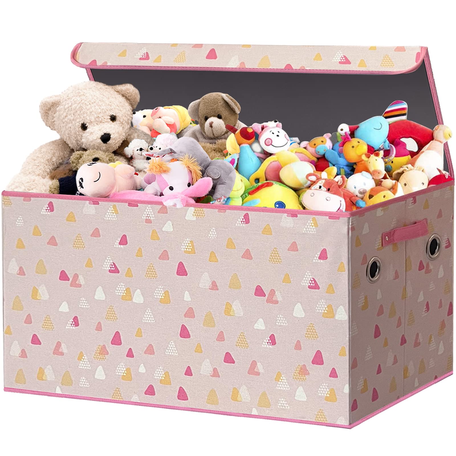 Veronly Extra Large Toy Box Storage For Girls Collapsible Magnetic