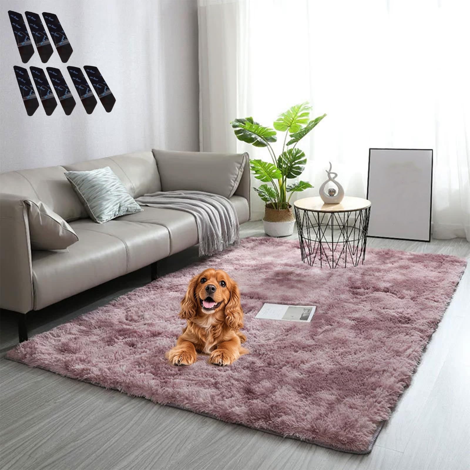 Liocwocne 2026 New Shaggy Rug, Gradient Color Plush Floor Mat, Ultra-Soft, Non-Slip & Machine Washable, Secure and Sturdier, Add Comfort to Your Home(C,80 * 160)