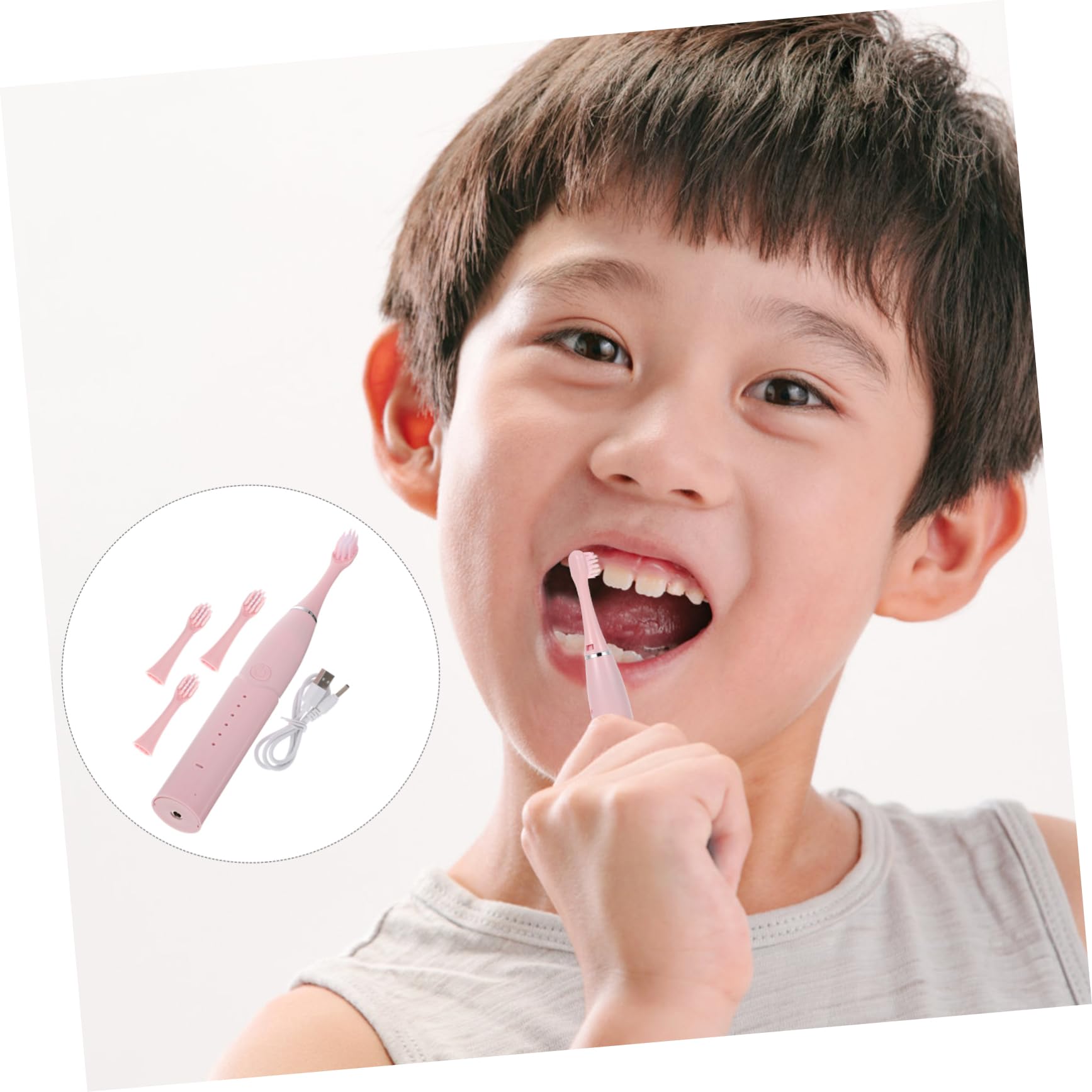 FOMIYES 2 Set Di Spazzolini Elettrici Per Ragazzi E Ragazze Igiene Orale Spazzolino Portatile Per Bambini Setole Morbide Design A Cartoni Animati Accessorio Per Lavarsi I Denti