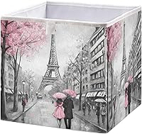 Vista 12 de Cesta de almacenamiento plegable de vaca Highland de 11 x 11 x 11 pulgadas, cubo de almacenamiento para decoración del hogar, cestas