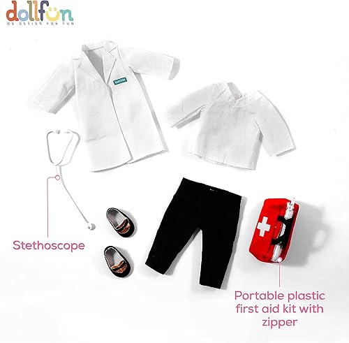 Miniatura 5 de Sally - Muñeca de 18 pulgadas, a la moda, para niñas profesionales, doctora en Sydney con cabello rubio y ojos azules, estilo caucásico, con estilo,