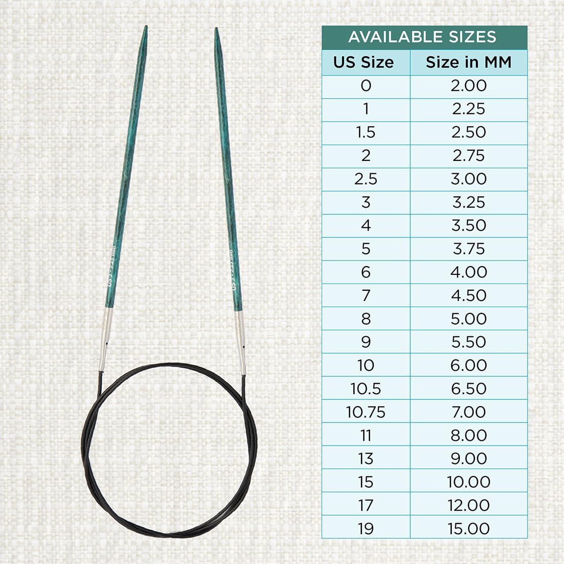 KnitPro Dreamz Fixed Circular Needles 24" (60cm) | US Size 3 (3.25mm)