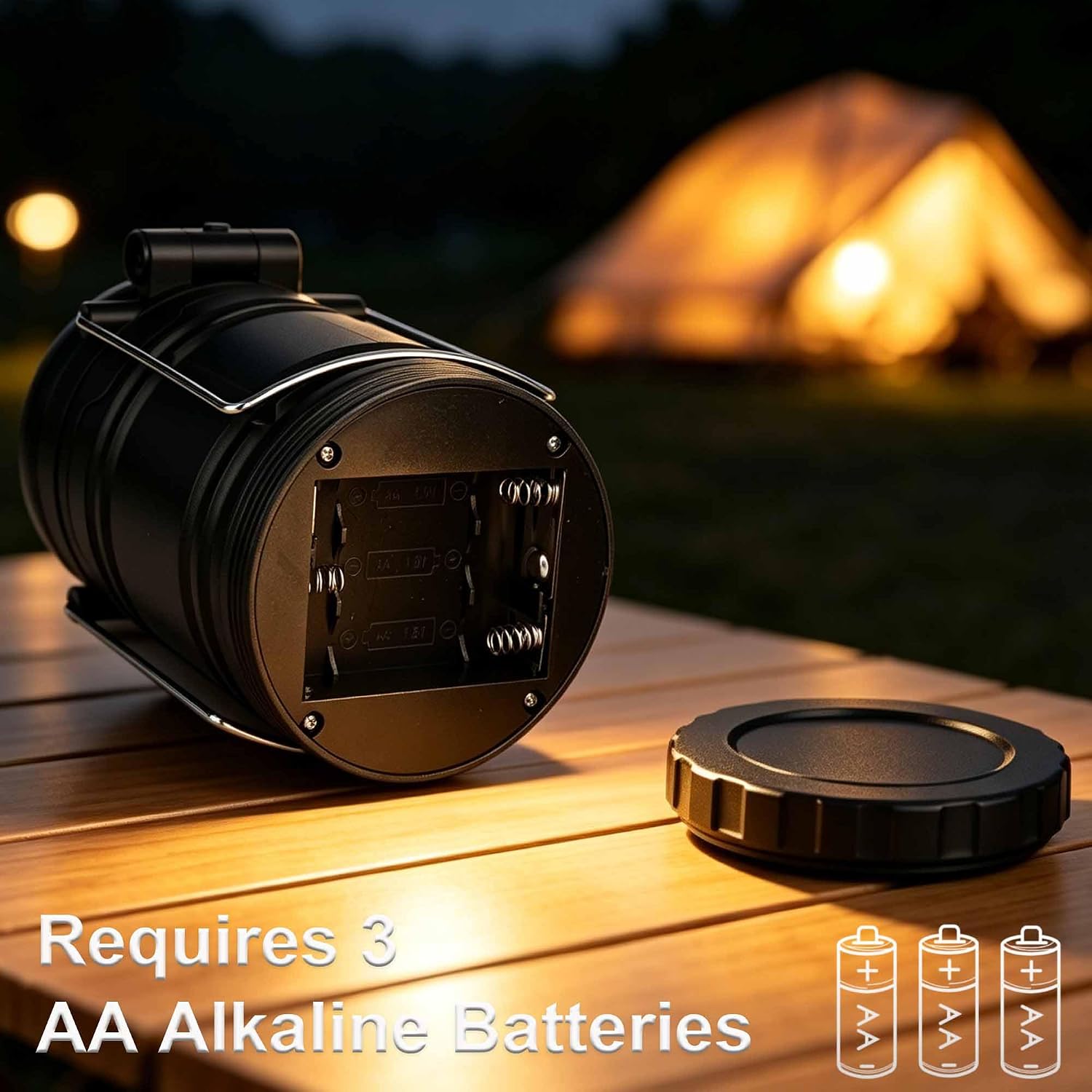 LED Emergency Camping Lantern, Battery Powered Flashlight for Power Outages image 5