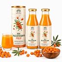 ROGCARE Sea Buckthorn Juice 1 Litre Glass Bottle | 100% Natural Herbal Juice | Rich in Vitamin C & Omega 3,6,7,9 | Immunity Booster & Skin Health Support gallery image