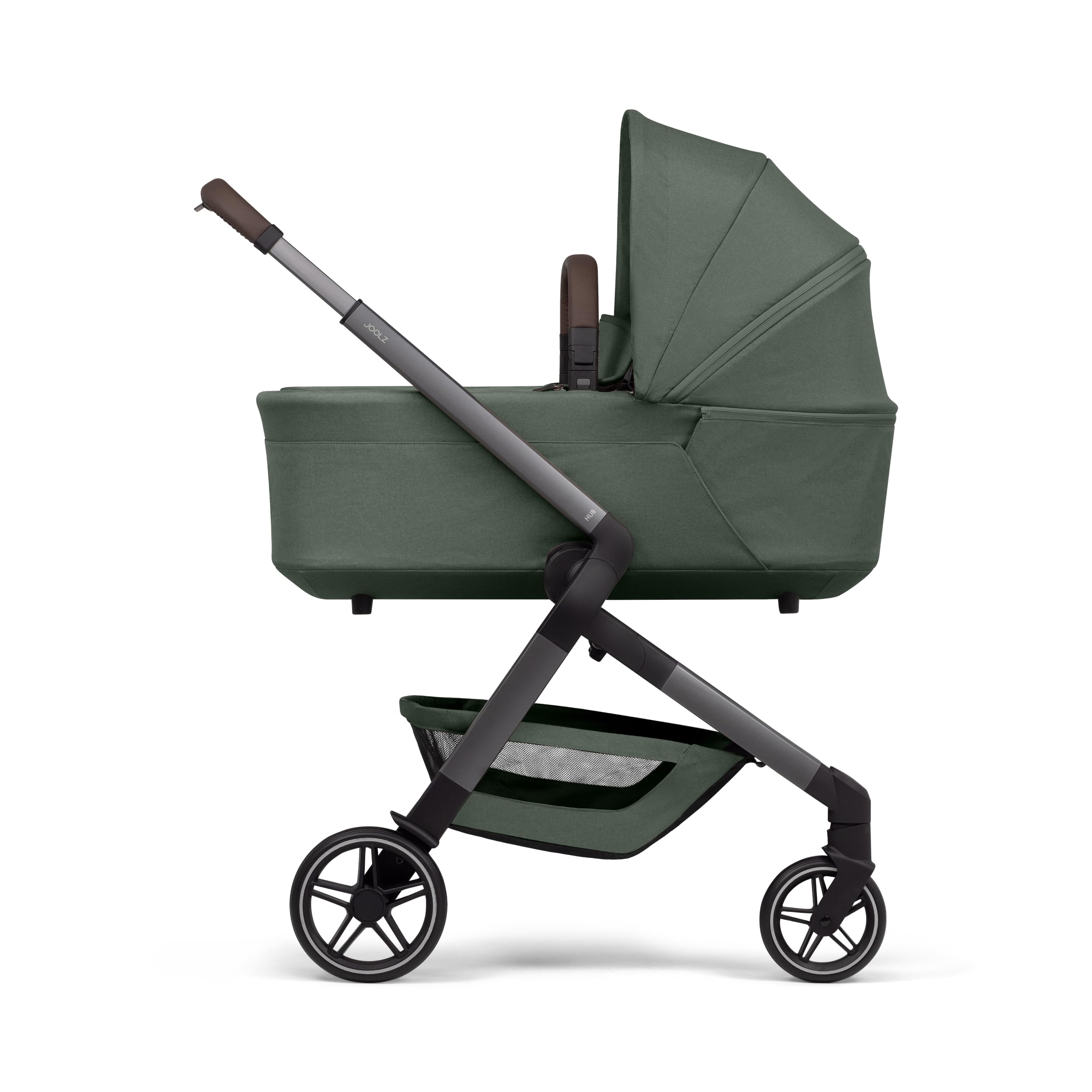 Joolz Hub2 Babywanne - Leicht, faltbare Babytragetasche mit Sicherheitsbügel & Kinderwagen für Neugeborene ab Geburt bis 9 kg, UPF 50+, Zusammenklappbar, kompatibel mit Hub2 Kinderwagen - Forest Green