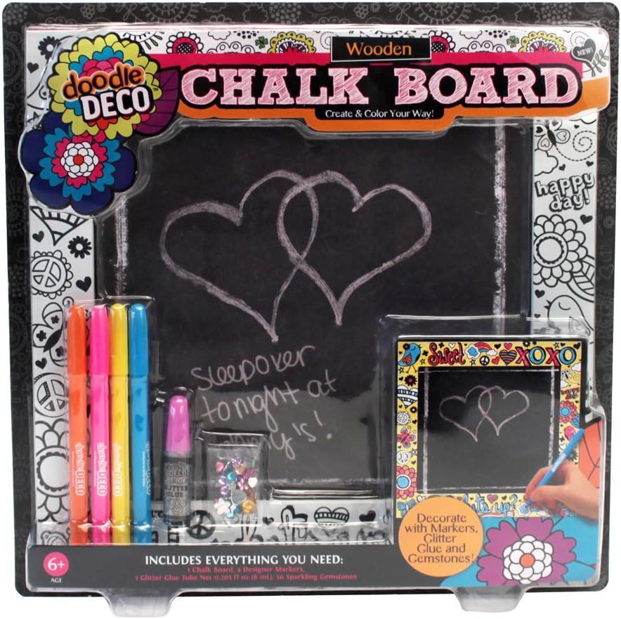 Doodle DecoCreate and Color Wooden Chalkboard Kit