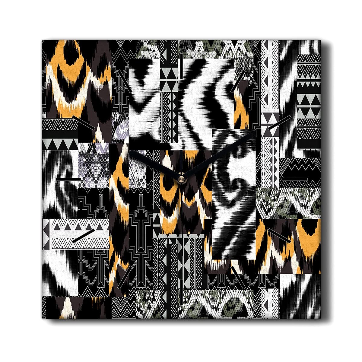 Horloge sur Toile silencieuse Coloray 30x30cm anti tic-tac