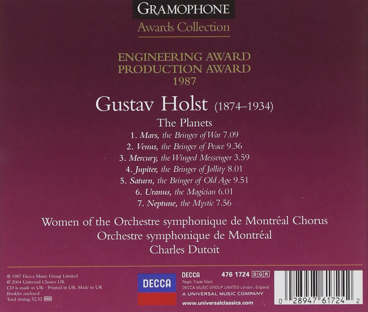 Holst: The Planets