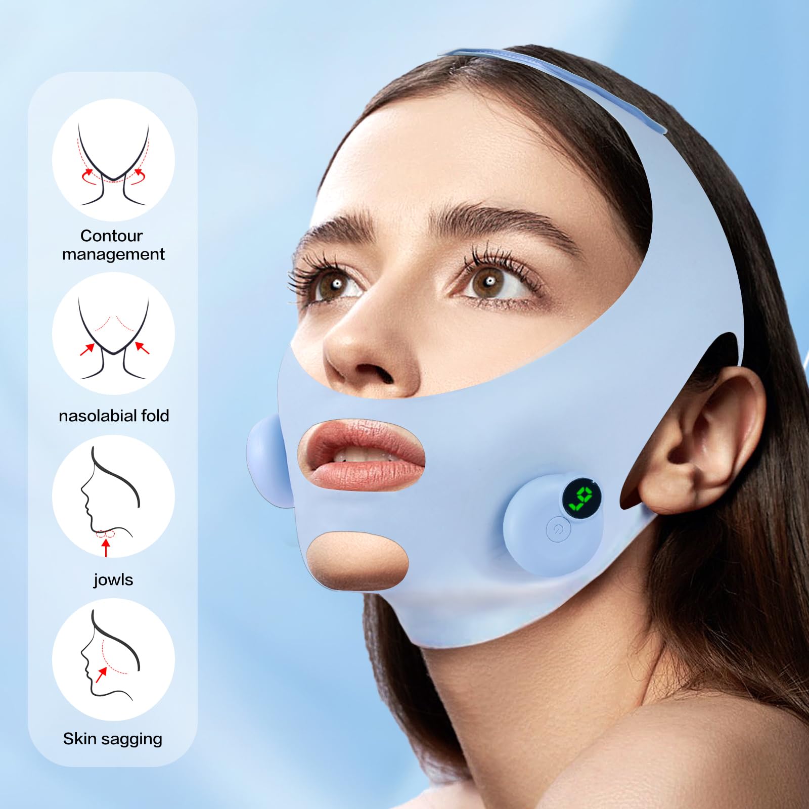 V-Shaped Face Machine Electric Facial Contouring and Lifting Device