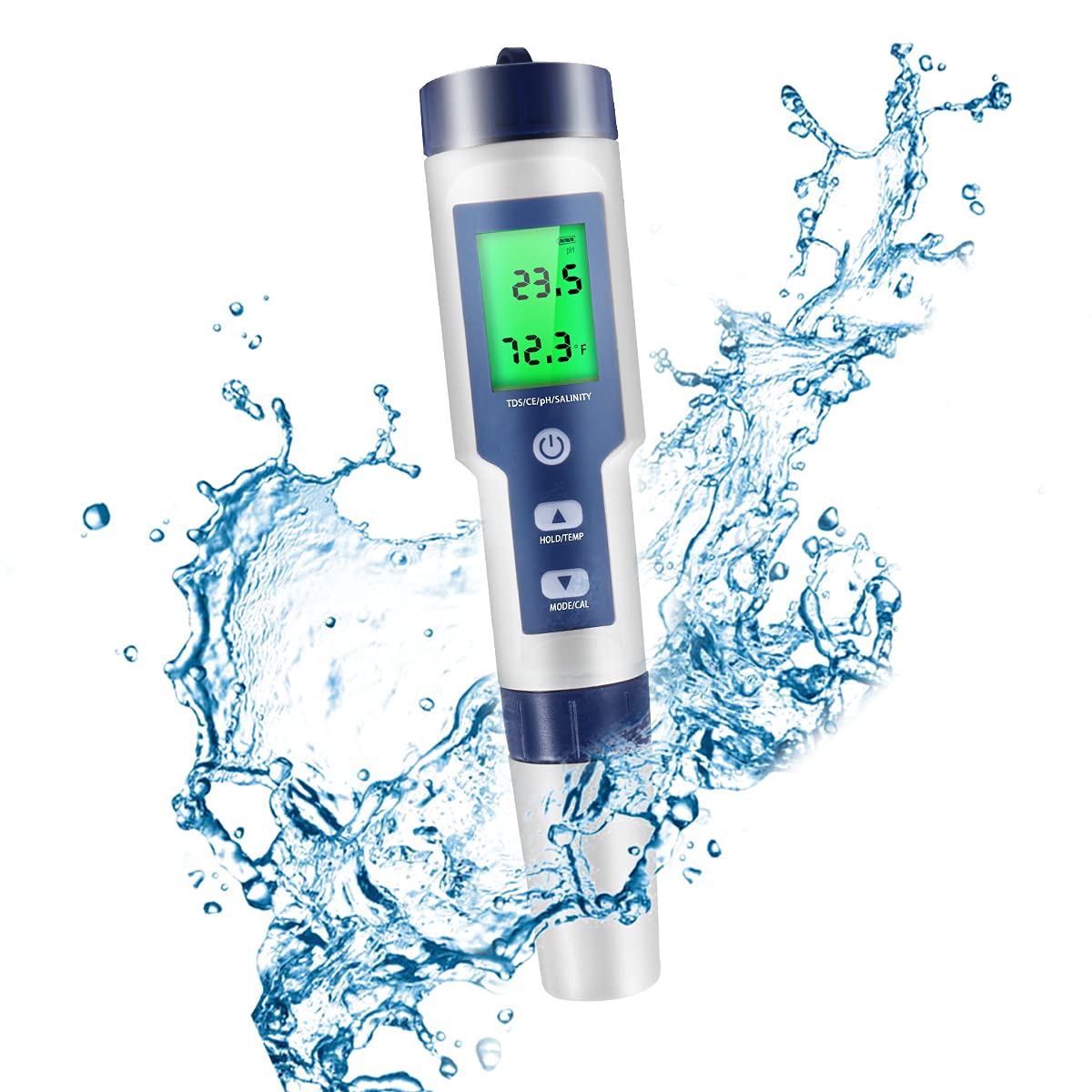 Digital PH Meter, Easy Calibration, Improved Accuracy and Durability，Suitable for Accurate Testing of Drinking Water, Aquariums, Swimming Pools, Hydroponics