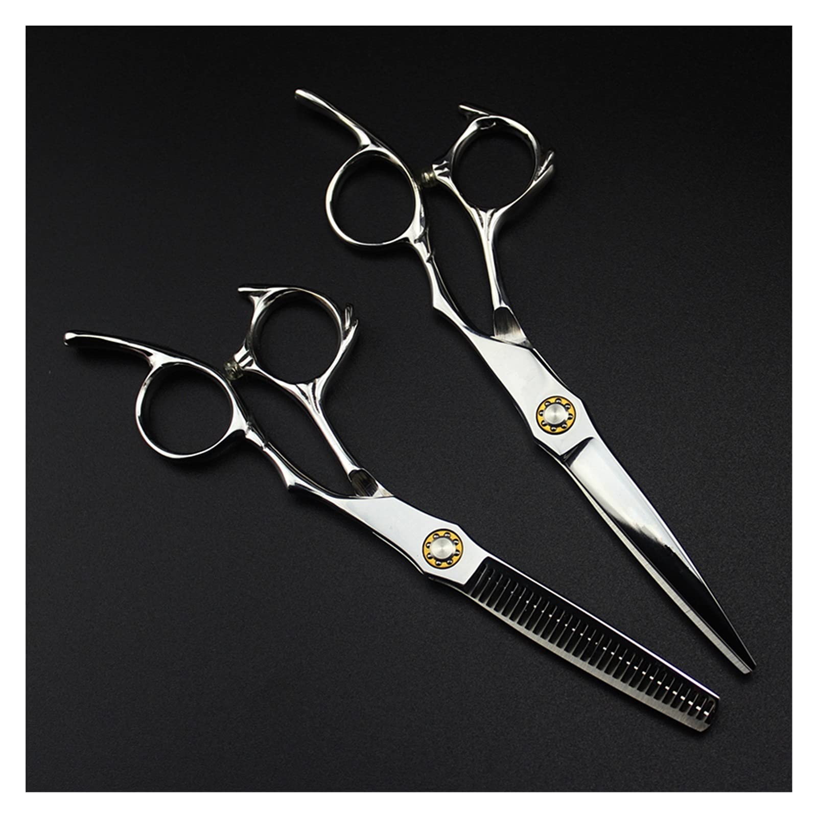 Tijeras para Cortar El Cabello, Tijeras De Peluquería De 6 Pulgadas, Tijeras De Peluquería para Entresacar, Tijeras De Peluquería, Kit De Corte De Cabello con Tijeras De Set with Case-Q