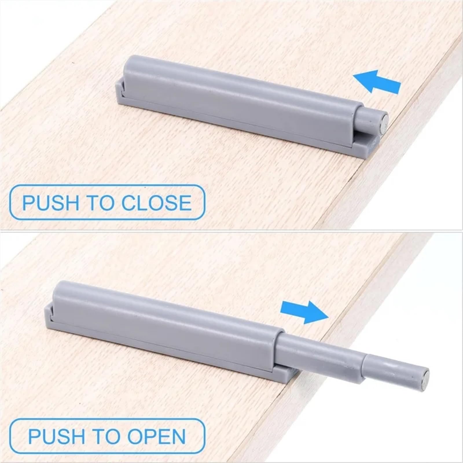 20PCS Schrank Puffer Push-To-Open Tür Fänge Magnetische Riegel Ruhig Schließen Mit Unsichtbaren Griff Möbel Hardware Zubehör FüR TüRsch
