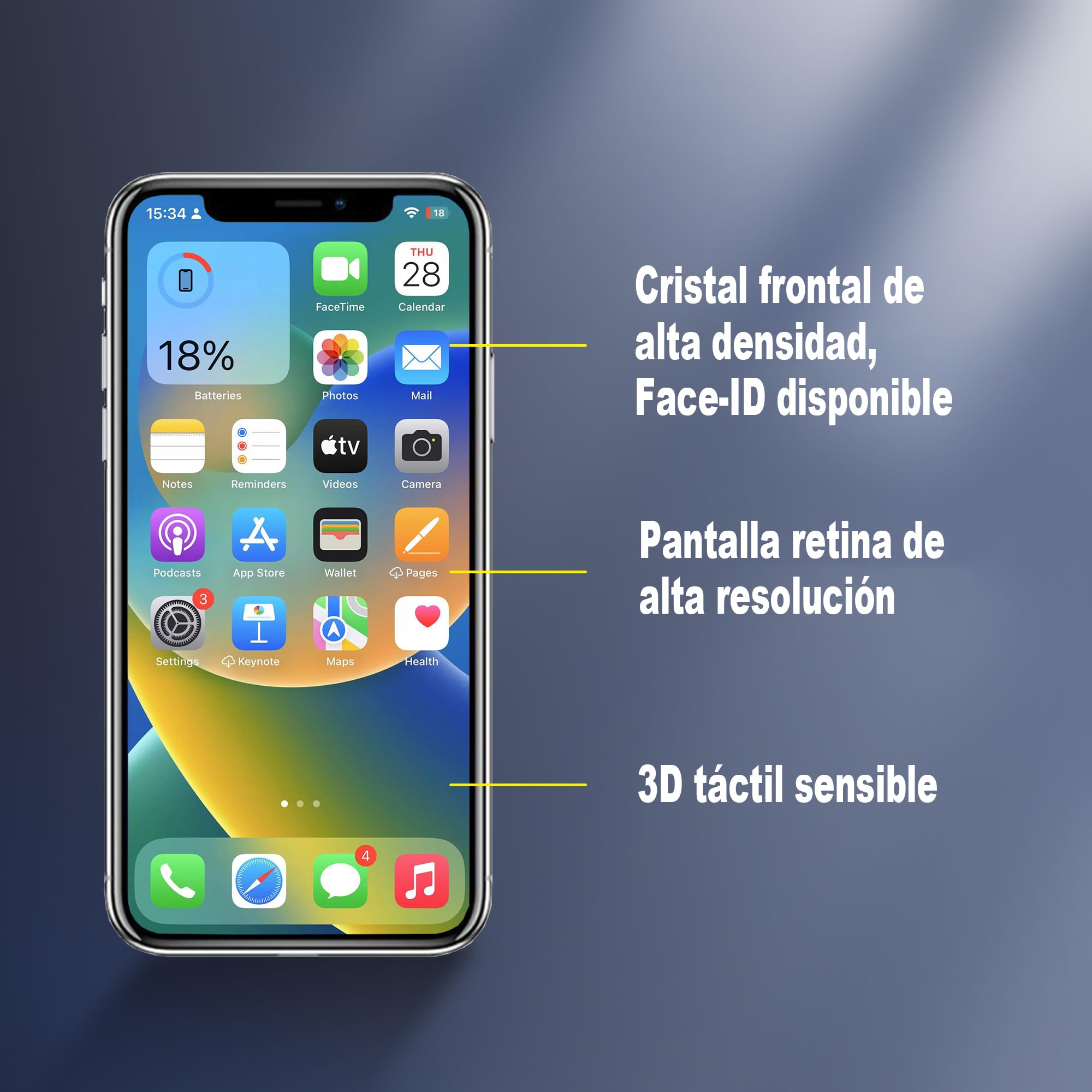 para iPhone 12/12 Pro Sustitución de la Pantalla LCD 6,1 Pulgadas Conjunto digitalizador de Pantalla Pantalla táctil,con Herramienta de reparación del Conjunto del Bastidor