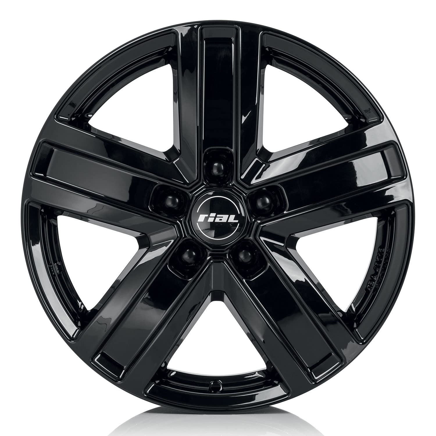 4x Cerchi Rial Transporter 6.5Jx16 ET60 5x160 diamant-schwarz compatibile con FORD Transit