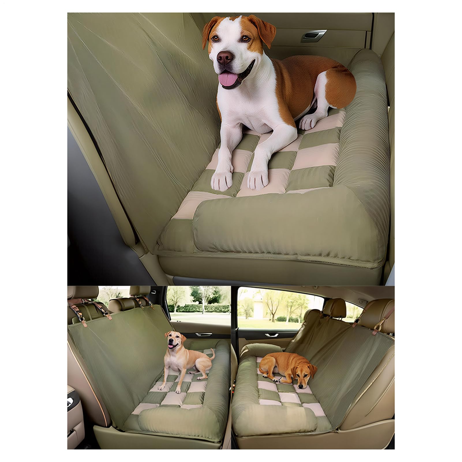 Generico Coprisedile Per Cani – Di Cotone 124x45x49 Cm | Imbottitura Per Per Sedile Posteriore Automobilistico Impermeabile Per Cuccioli | Tappetino Per Per Sedile Posteriore Per Autoveic