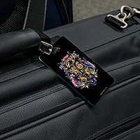 Vista 5 de Harry Potter Hogwarts - Juego de 2 tarjetas de identificación con escudo floral para equipaje de mano