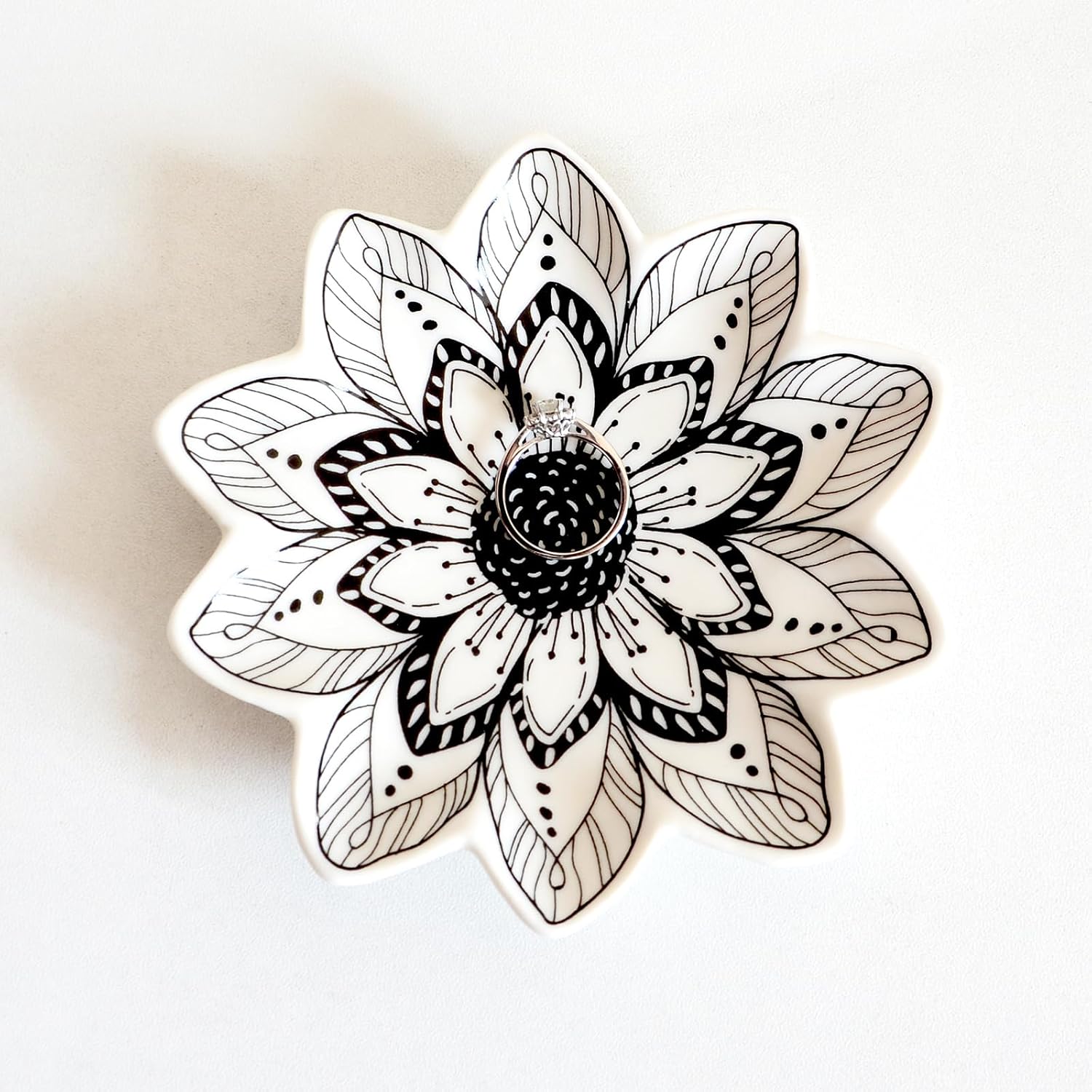 Small Flower Jewelry Dish Tray
