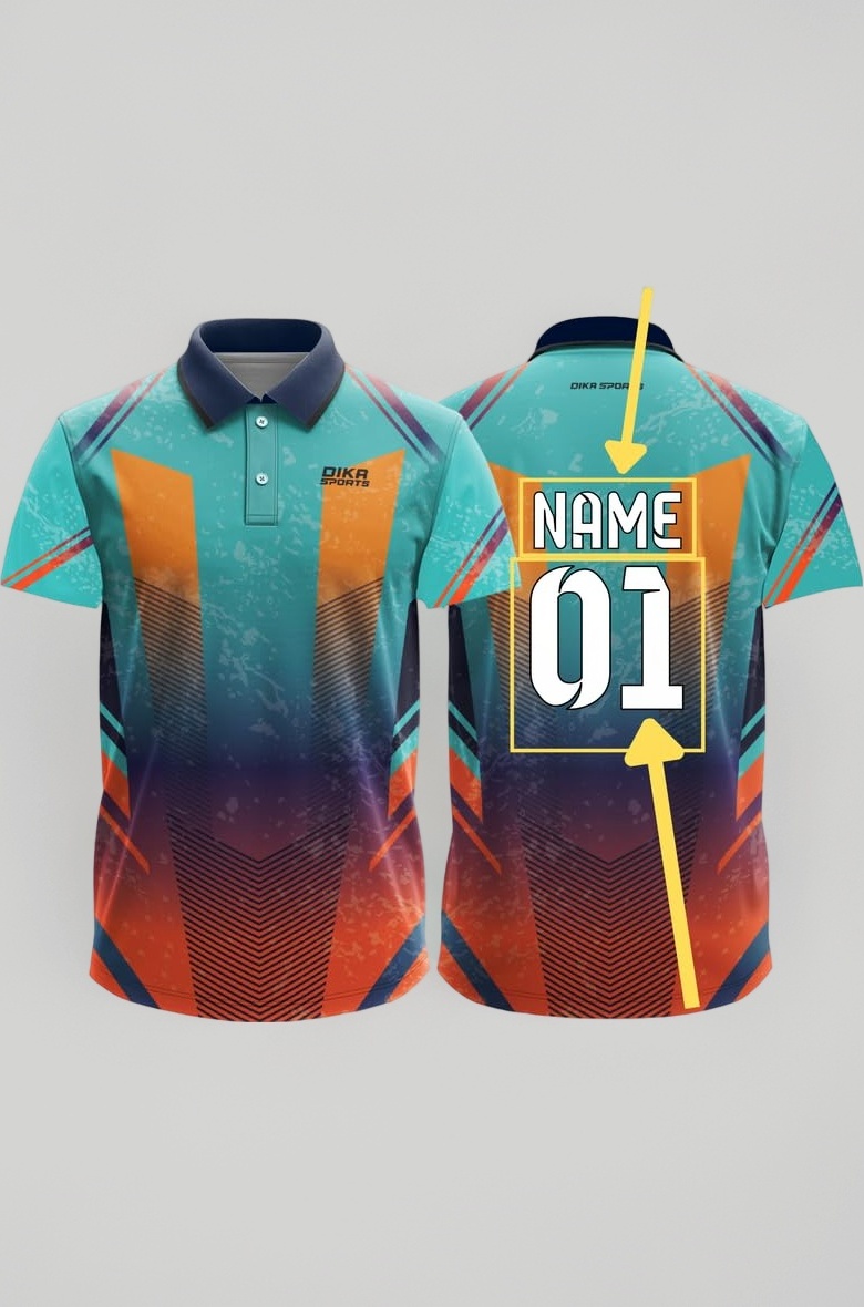 Dika Sports Custom Add Name and Number Jersey for Men Cricket t-Shirt | 2 Year to 5XL