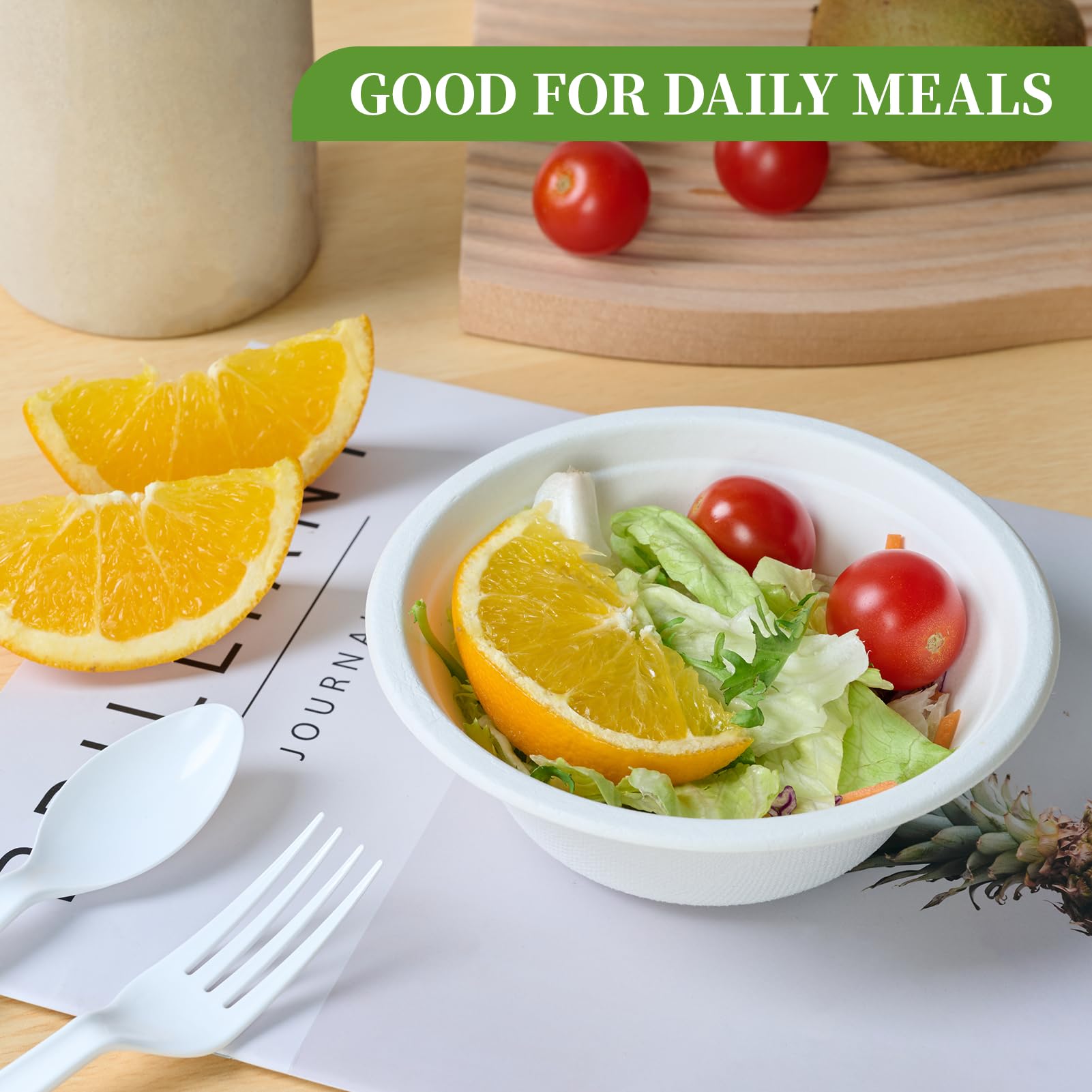 Compostable Paper Bowls - 12oz Pack of 145 -5